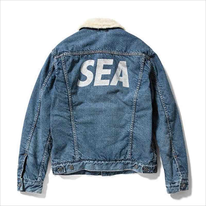 MINEDENIM マインデニム ジャケット WIND AND SEA ウィンダンシー ウォッシュ加工 デニム ボア ランチジャケット Denim Boa GJKT 20AW インディゴ ブルー 2 アウター ブルゾン 日本製 【メンズ】