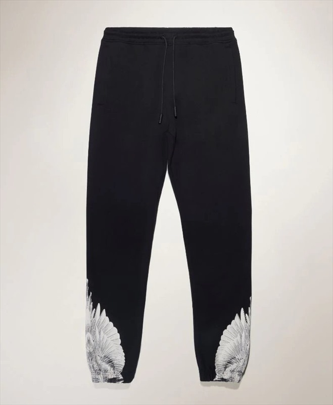 MARCELO BURLON Wings Sweatpants (Black/White)