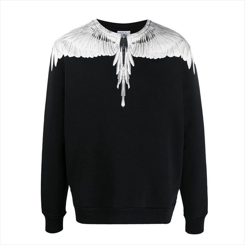 MARCELO BURLON Wings Sweatshirt (Black/White)