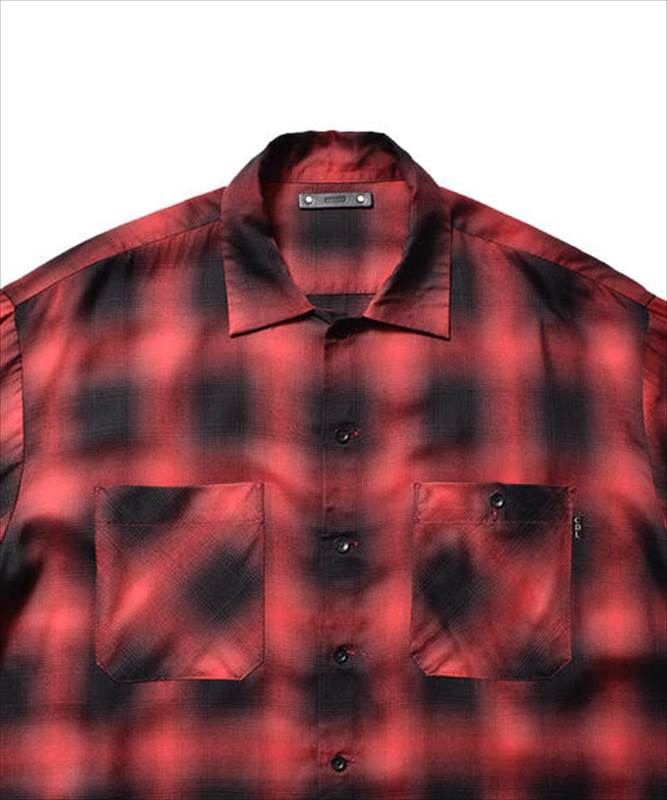 MINEDENIM x CDL Rayon Ombre Check Loose Work Shirt