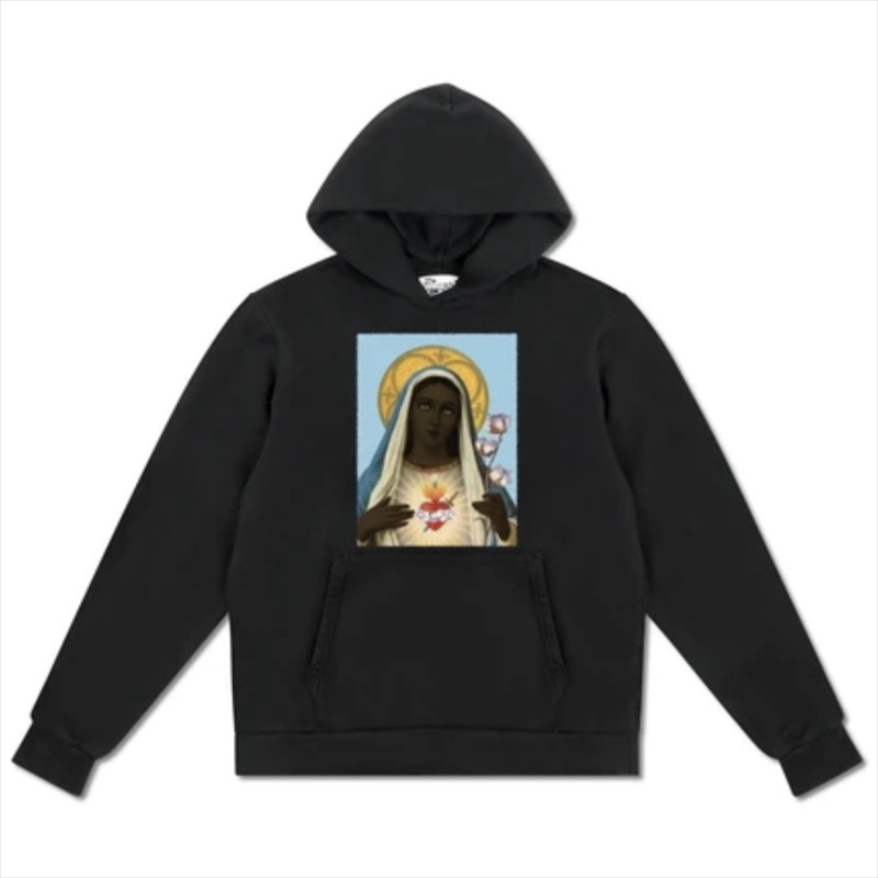 DENIM TEARS Black Mary - Saint Mary Hoodie