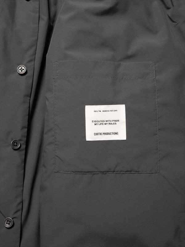 COOTIE / Padded Error Fit Work Shirt Jacket -Black-