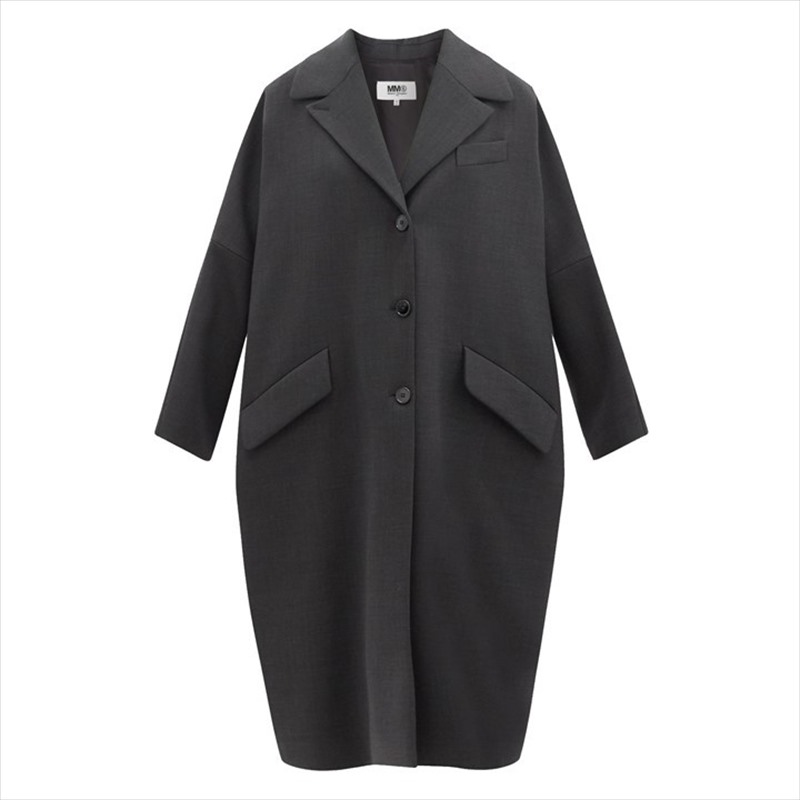 MM6 Maison Margiela Single-Breasted Cocoon Coat