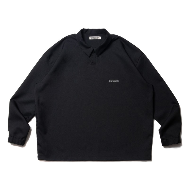 COOTIE Polyester Twill Polo L/S Tee 全商品対象が PRODUCTIONS COOTIE Polyester Polo Twill ポロシャツ