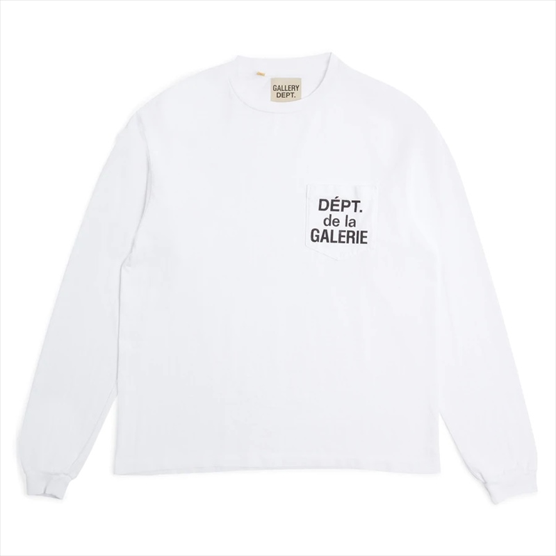 GALLERY DEPT. Dept De La Galerie L/S Pocket T-Shirt (White)