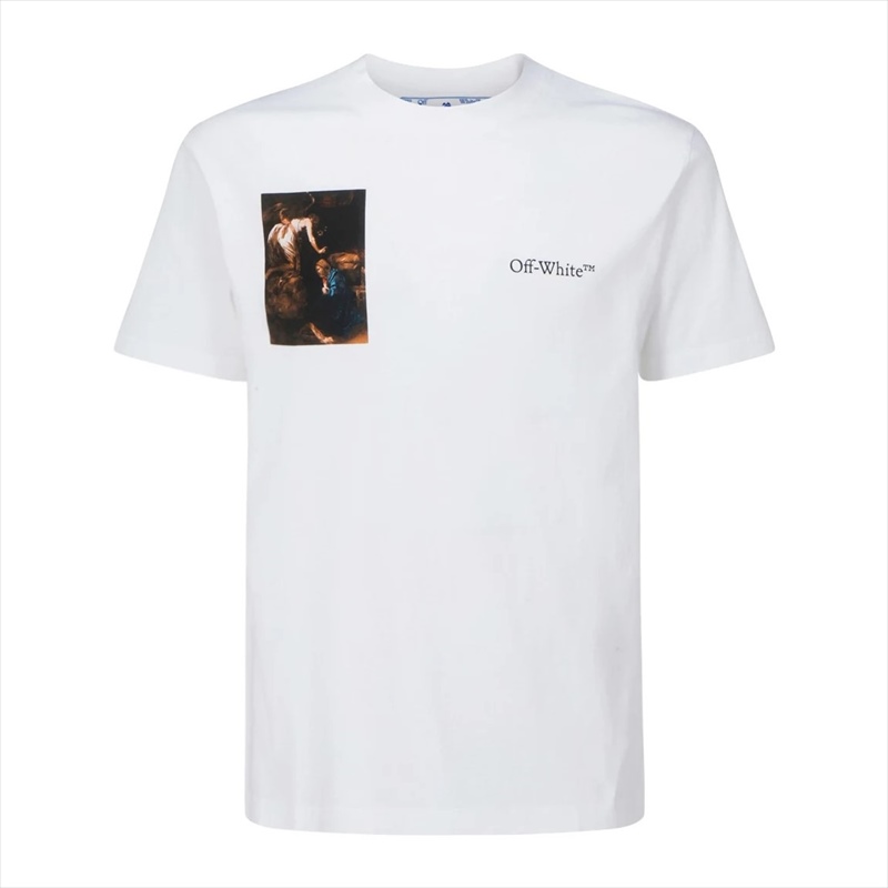 OFF-WHITE Caravaggio Lute Slim S/S T-shirt (White)