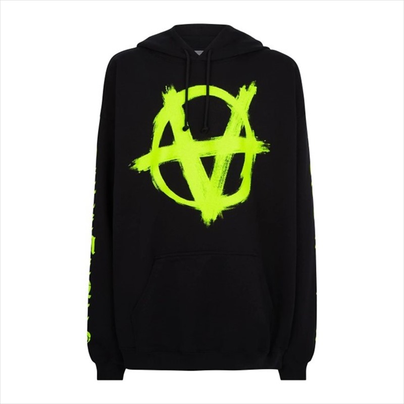 VETEMENTS DOUBLE ANARCHY LOGO HOODIE