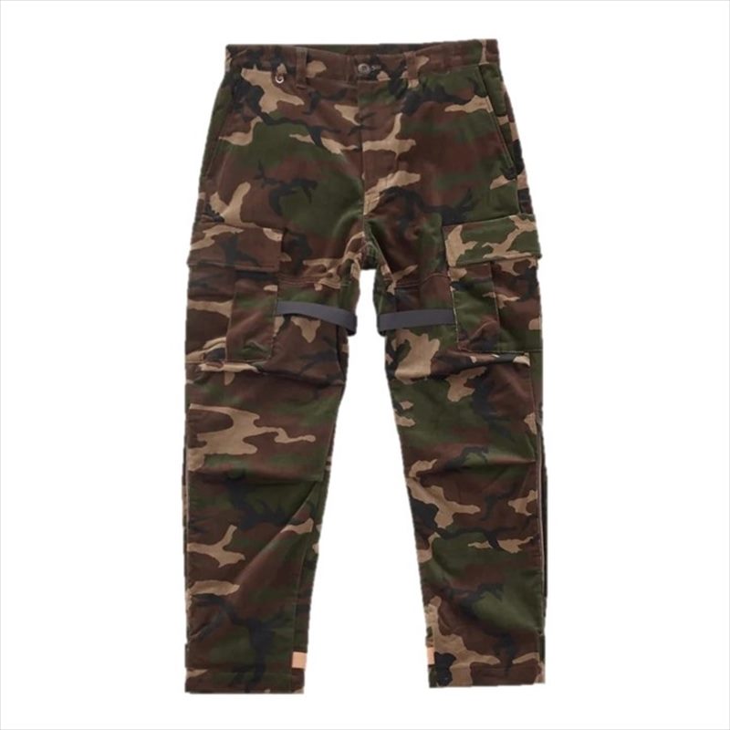 BLACKサイズalways out of stock VELVET CAMO PANTS