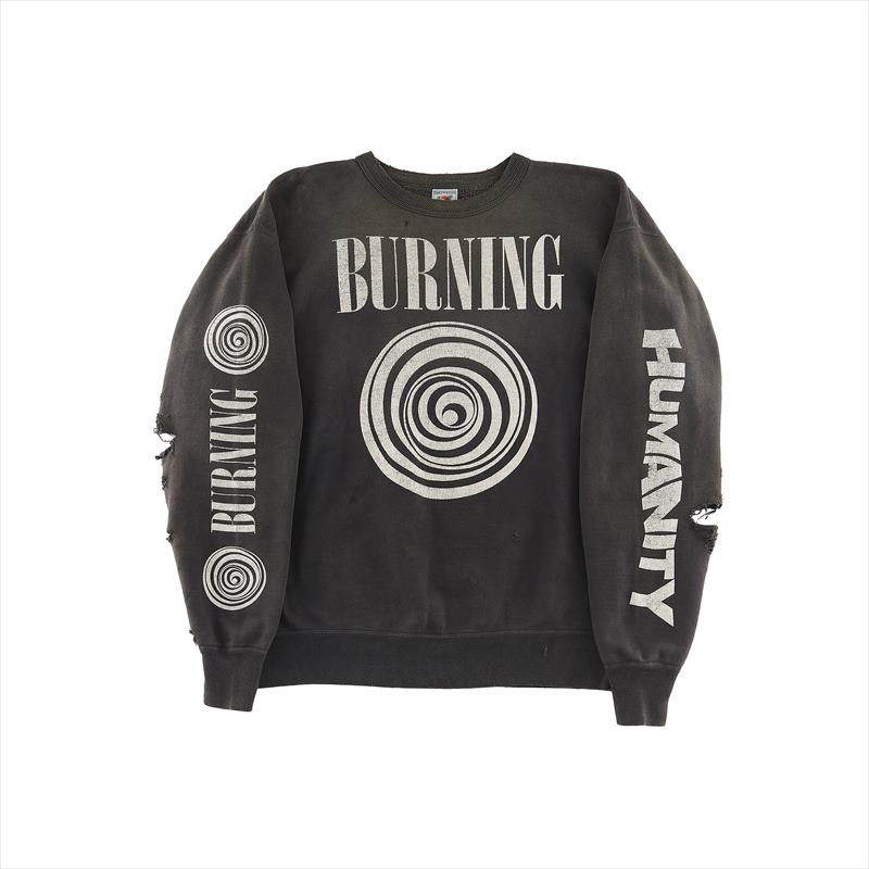 SAINT Mxxxxxx Crew Sweat Burning Black