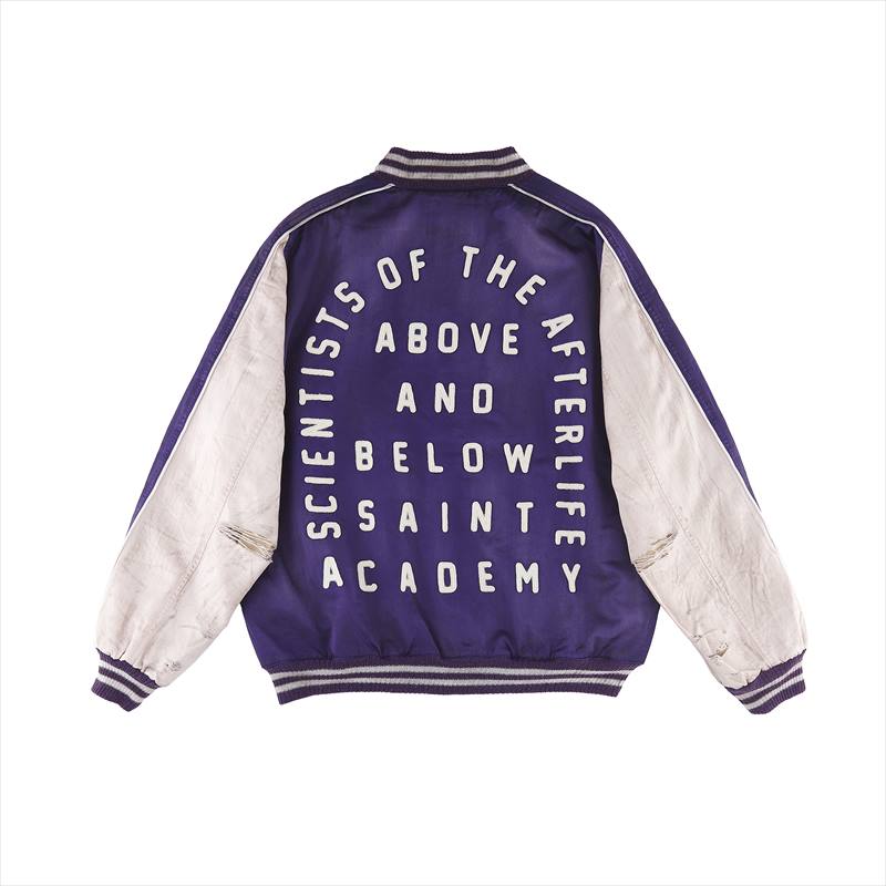 SAINT Mxxxxxx x SHERMER ACADEMY Souvenir Jacket Purple Pink