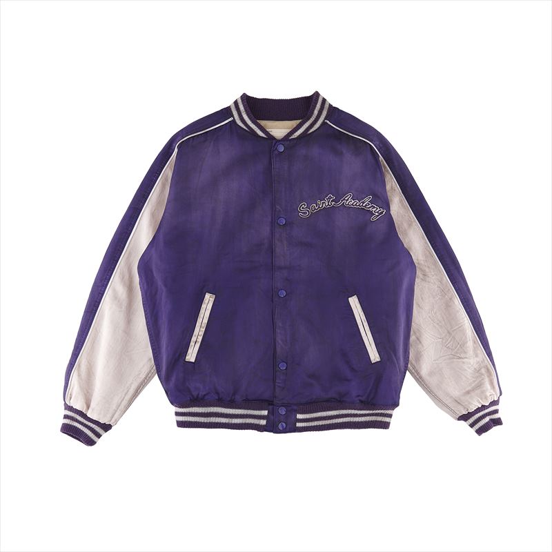 SAINT Mxxxxxx x SHERMER ACADEMY Souvenir Jacket Purple Pink