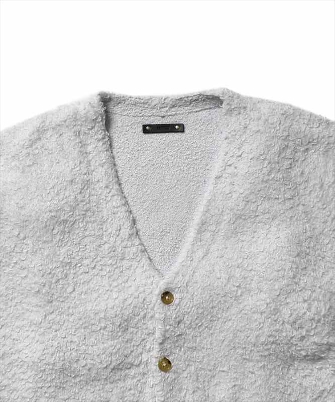 MINEDENIM Shaggy Cotton Knit Cardigan