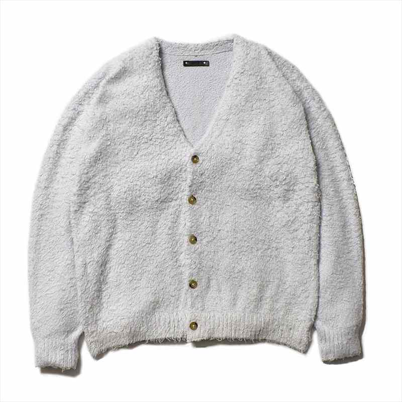 MINEDENIM Shaggy Cotton Knit Cardigan