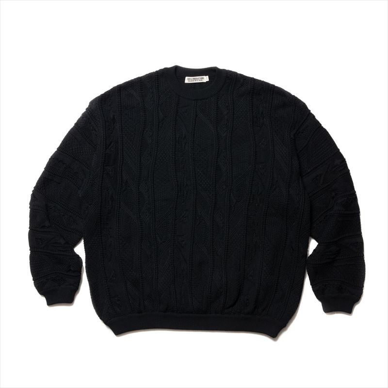 COOTIE PRODUCTIONS 3D Jacquard Knit L/S Crew