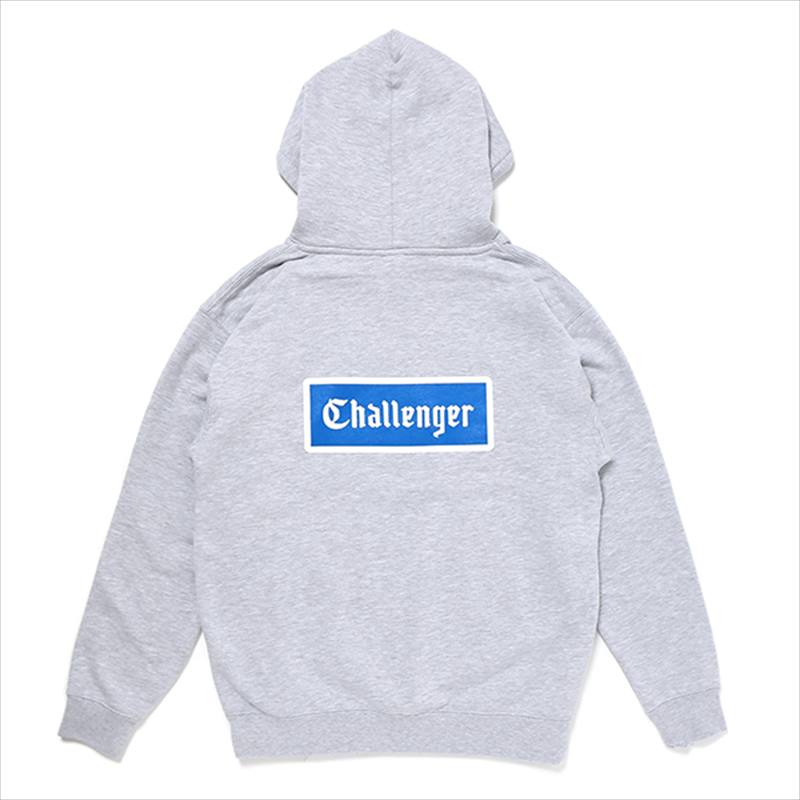 CHALLENGER Logo Patch Hoodie アッシュグレー