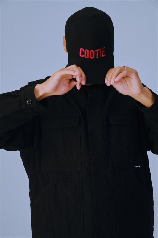 COOTIE PRODUCTIONS Silk Nep 6 Panel Cap (Black/Red)