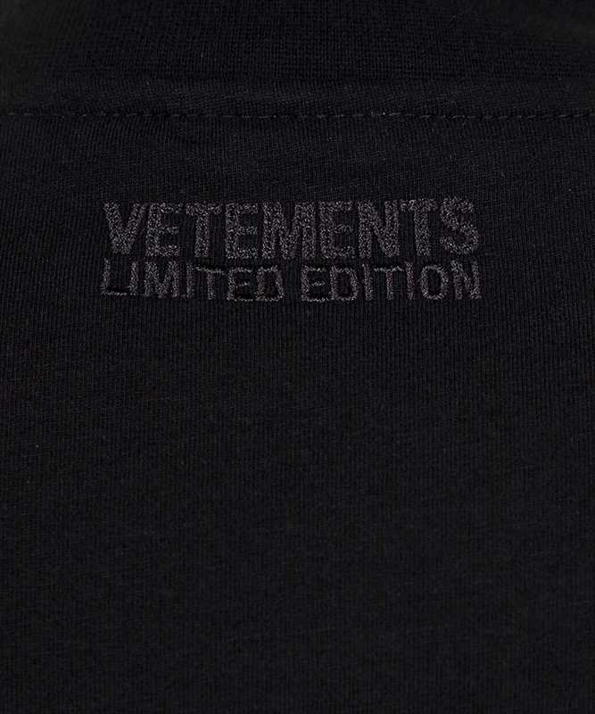 VETEMENTS Big Logo Limited Edition T-Shirt (Black/Neon Yellow)