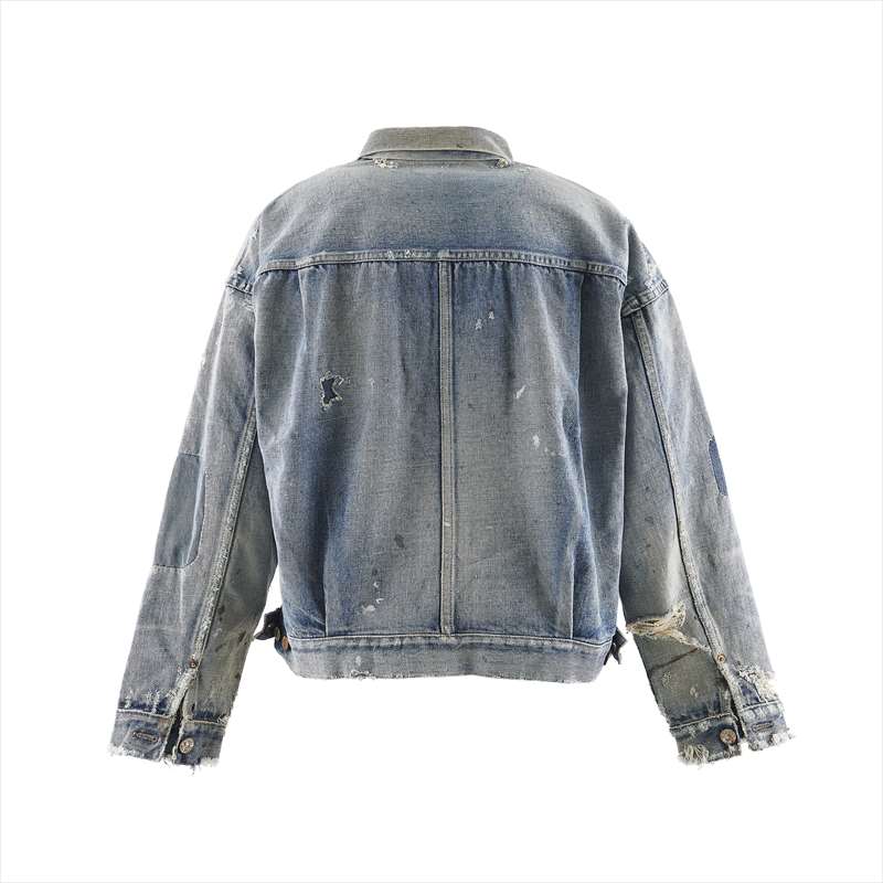 SAINT Mxxxxxx BerBerJin BJ DENIM JKT DAMAGE Blue