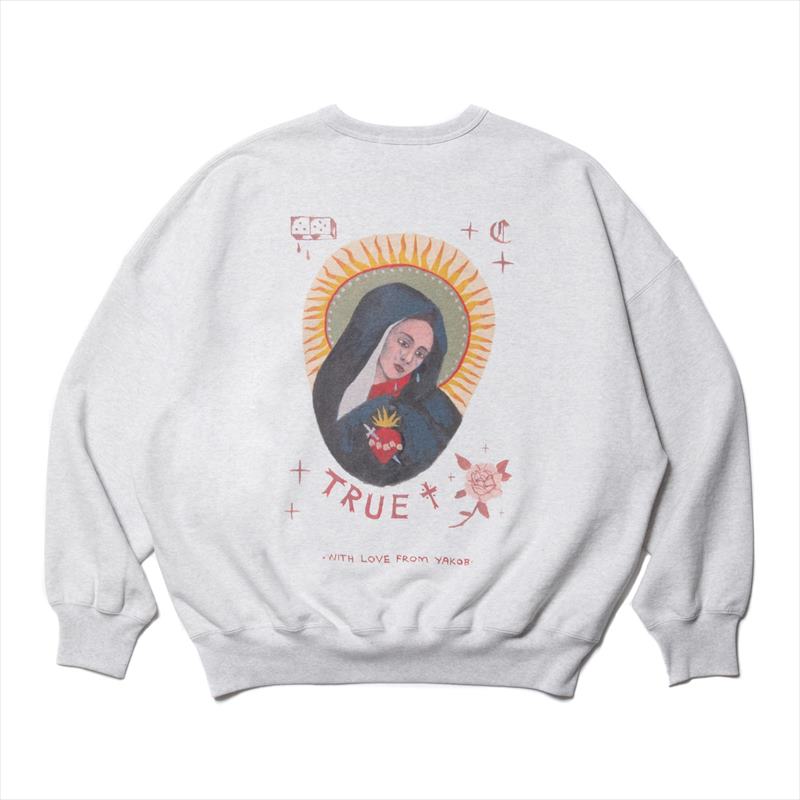 COOTIE OPENEND YARN SWEAT CREW (JESUS)新品