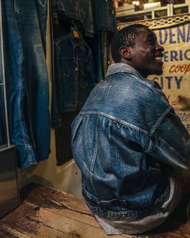 SAINT Mxxxxxx X BerBerJin DENIM JACKET DAMAGE BLUE | SOLD