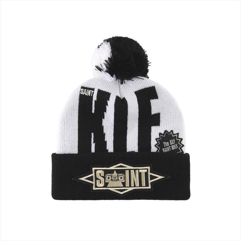 画像1: ©SAINT Mxxxxxx x KLF KLF_KNIT CAP KLF White (ニットキャップ) (1)