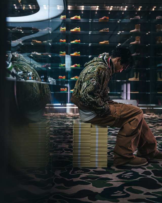 画像7: ©SAINT Mxxxxxx x A BATHING APE BAPE_ZIP HOODIE SHARK Camo (ジップパーカー) (7)