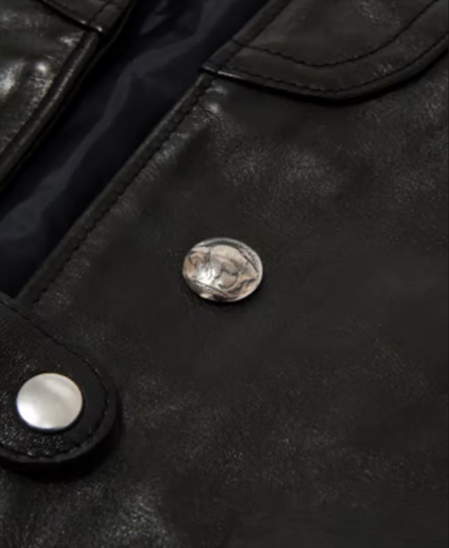 画像4: MASSES Horse Leather Vest Vintage (ホースレザーベスト) (4)