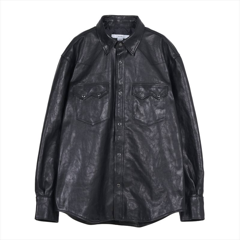 画像1: MASSES Horse Leather Shirt Vintage (ホースレザーシャツ) (1)